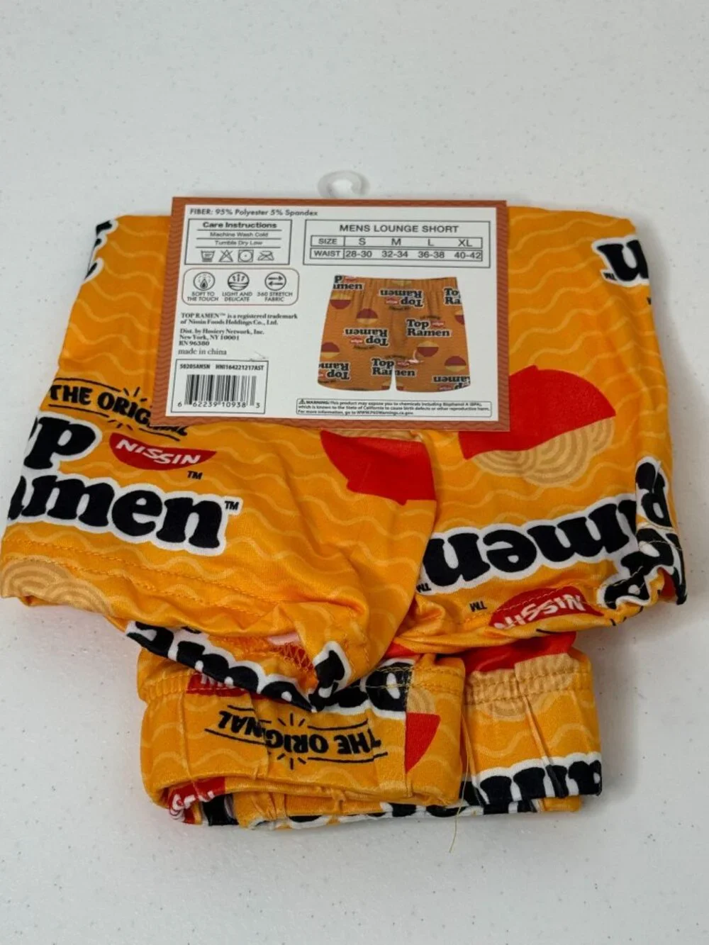 Top Ramen Nissin Men's Lounge Shorts Size L 36-38 New